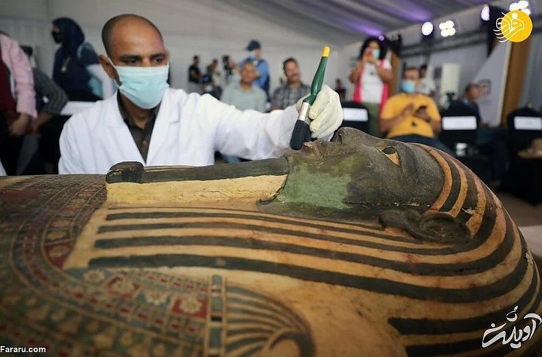 کشف دهها تابوت باستانی ۲۶۰۰ ساله در مصر + تصاویر